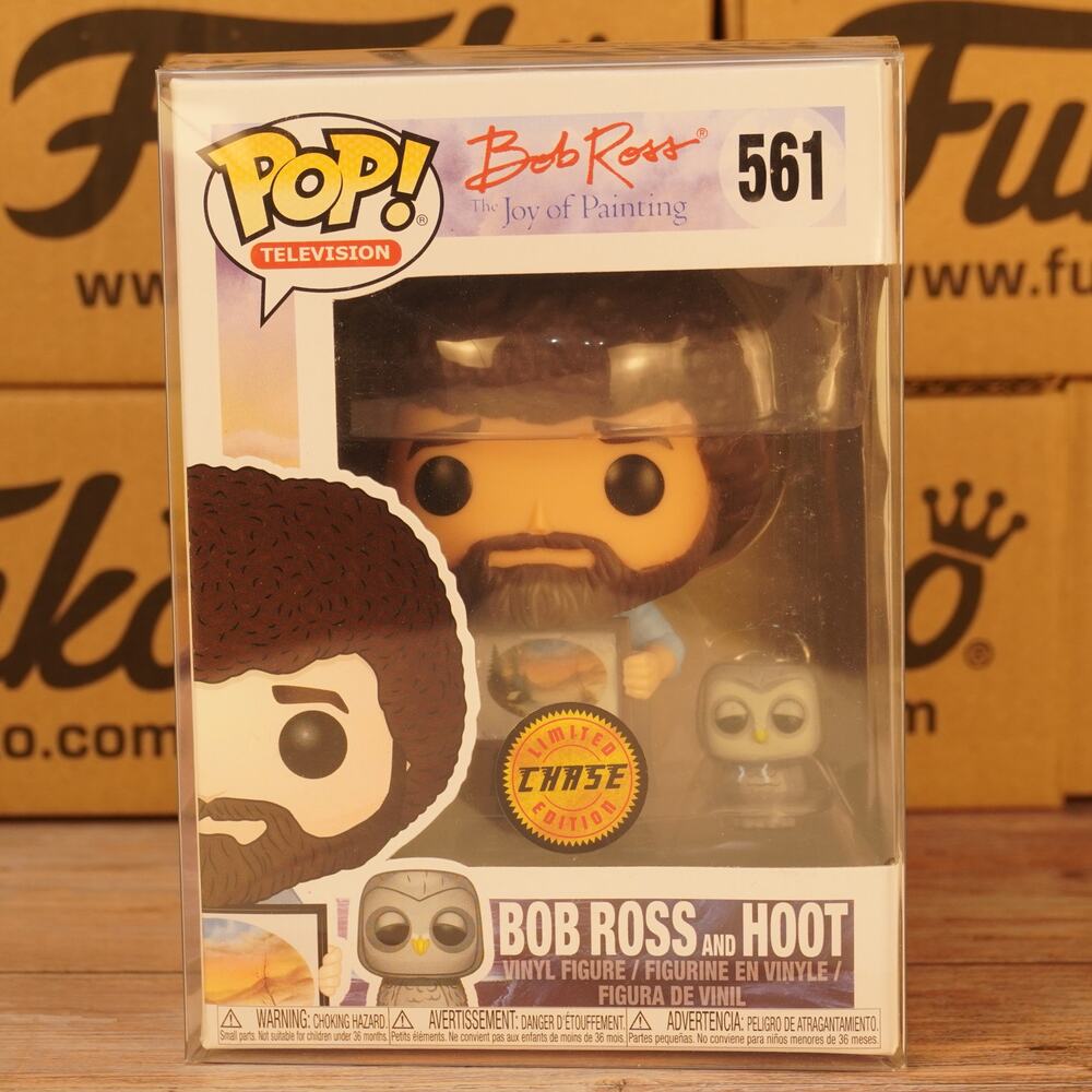 Funko Pop! Bob Ross and Hoot #561 Limited Edition Chase The Joy of Painting